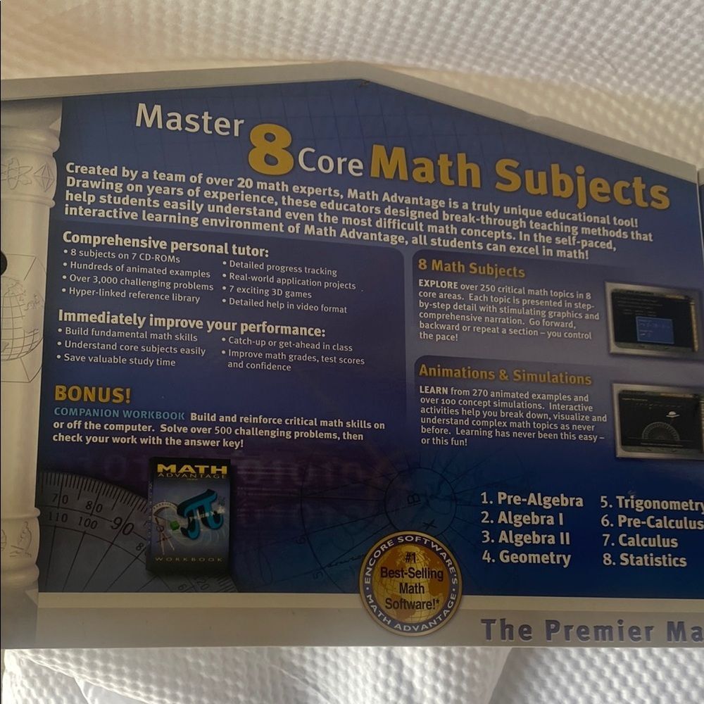 NWT Math Advantage 2001 Educational Software - Picture 3 of 8